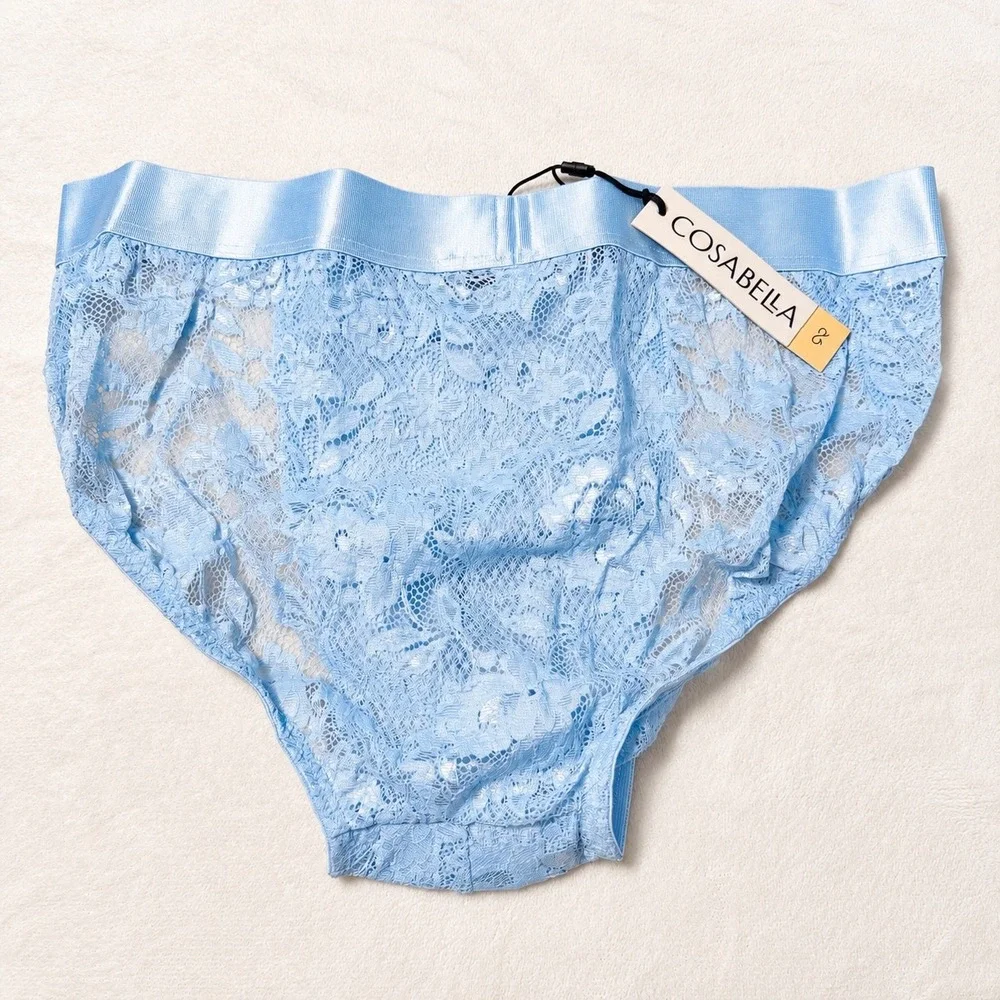 COSABELLA Men's Sports Brief Aasmani Blue Lace Underwear - Size M / NWT